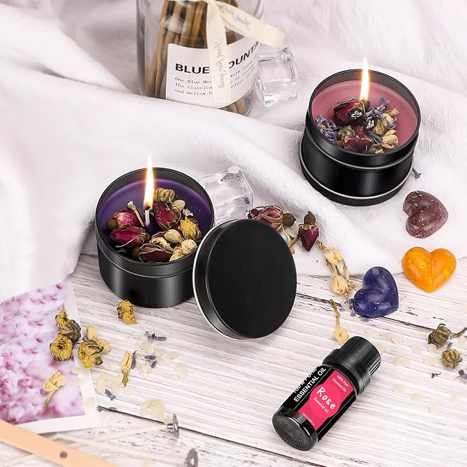 Complete Candle Making Kit, Candle Making Supplies, DIY Arts&Crafts Kits Gift For Adults,Beginners,Including Bees Wax,Wicks,Rich Scents,Wick Clips,550ml Melting WaxPouring Pot,Thermometer,Spoon Etc.