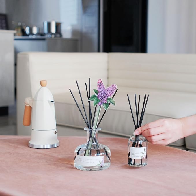 Reed Diffuser Set for Bathroom & Home, Long Lasting Essential Oil Aroma, Glass Bottle Home Fragrance with Sticks, Ideal Gift for Woman
