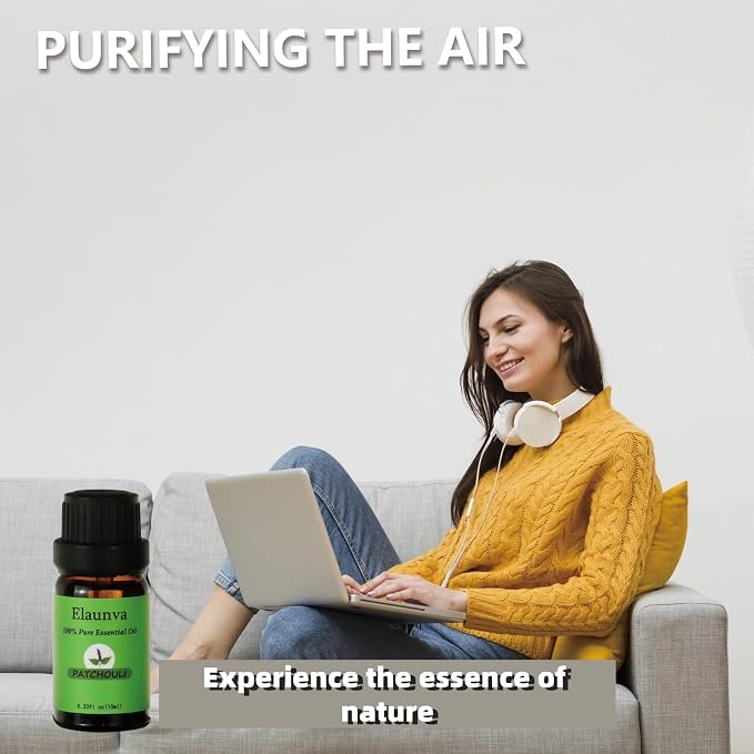 Essential Oils Set,100% Pure Natural,(Peppermint/Patchouli/Rosemary/Lemongrass/Vanilla/Lavender),for Aromatherapy and Home Fragrance,Spring Aroma Therapy Oil,Gift (0.33Fl Oz*6, Grass Set)