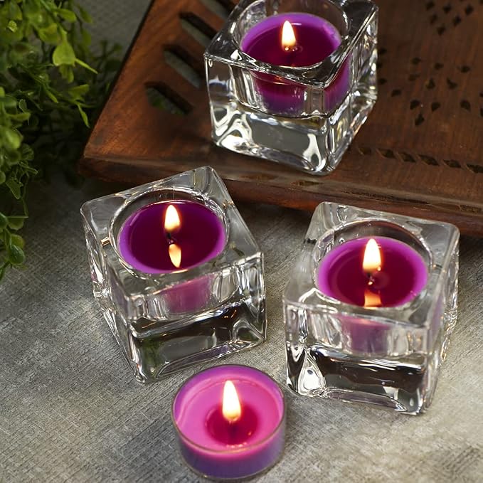 DEYBBY Natural Scented Soy Wax Tealight Candles Bulk, Lavender Aromatherapy Luxury Tea Candle Set of 36-4 Hour Burning Great Gift for Valentine's Day