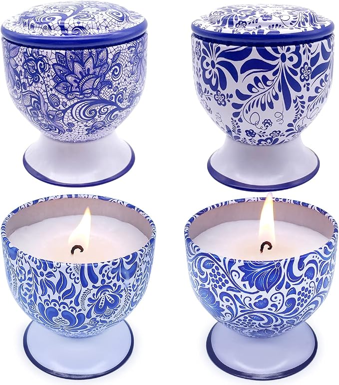 Scented Candles - A Gift for Women, 4 oz Set of 4, Aromatherapy Candle, Candles for Home Scented, Suitable for Stress Relief and Home Decor