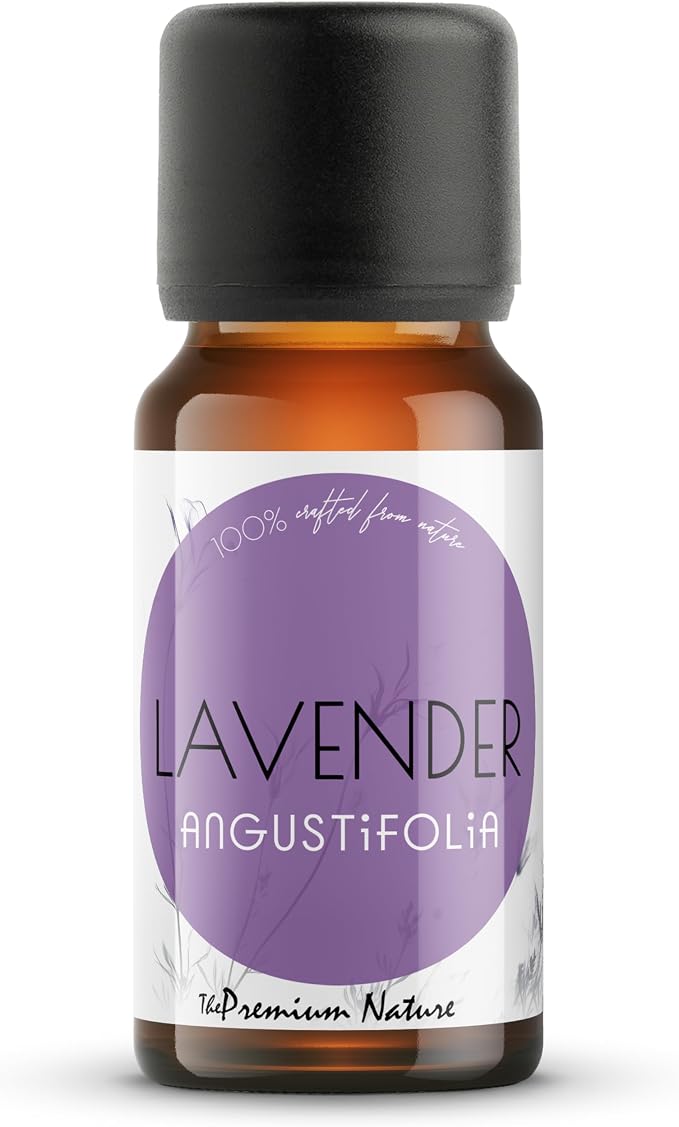 Organic Lavender Essential Oil | 100% Pure Lavandula angustifolia Flower Oil with Soft Floral Herbal Aroma | for Diffuser, Candle Making & DIY Aromatherapy Blends, 0.34 fl oz