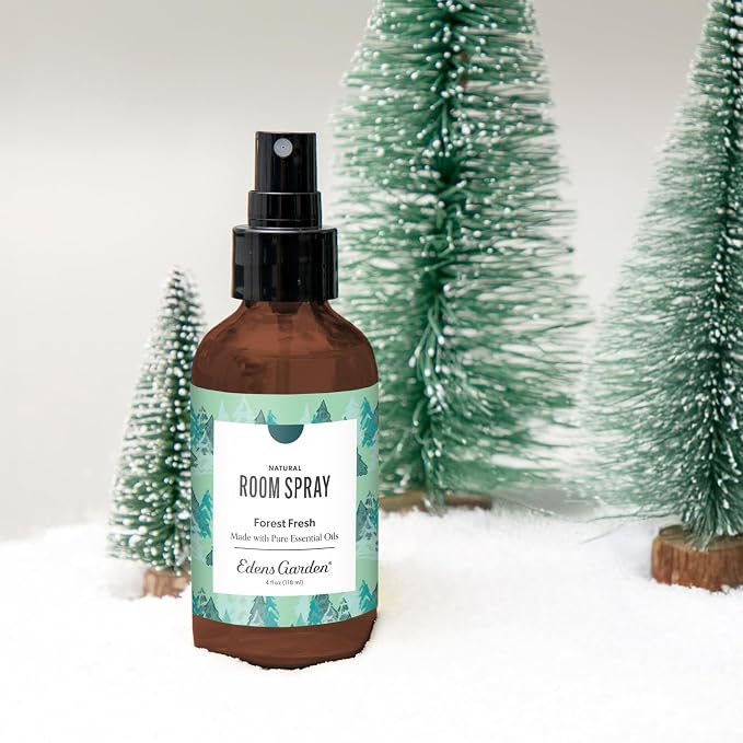 Edens Garden Forest Fresh Aromatherapy Room Spray – Natural Essential Oil Air Freshener for Home & Holidays, Pine Tree Refreshing & Calming, 4 fl oz (118 ml)