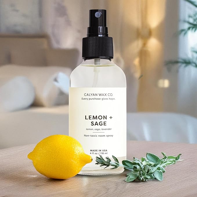 Calyan Wax Co. Lemon & Sage Room Spray, 4 fl oz