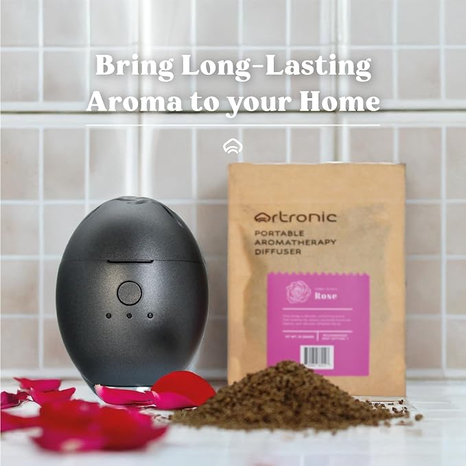 Aroma Diffuser-Compatible Scent Granule Starter Kit: Rose,10g, Refills for Orbby Incense Burner