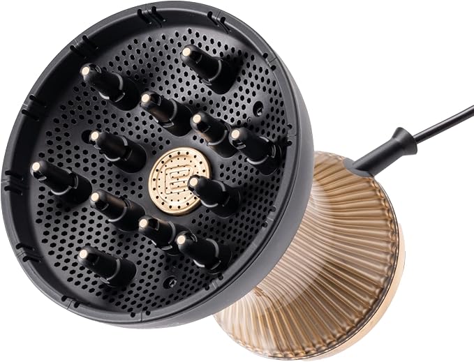 Bellissima Diffon Supreme Diffuser & Curly Hair Dryer - XL Diffuser for Long Waves, Curls, Coils - Cool Button - Anti-Frizz Technology