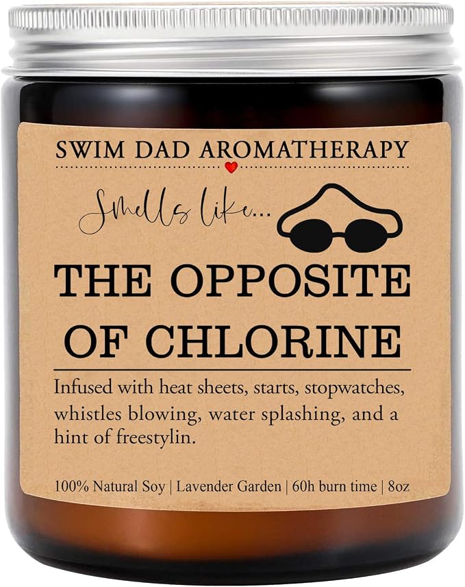Swim Dad Candle, Father's Day Present, Birthday Gift for Swim Team Dad, Appreciation Candle
