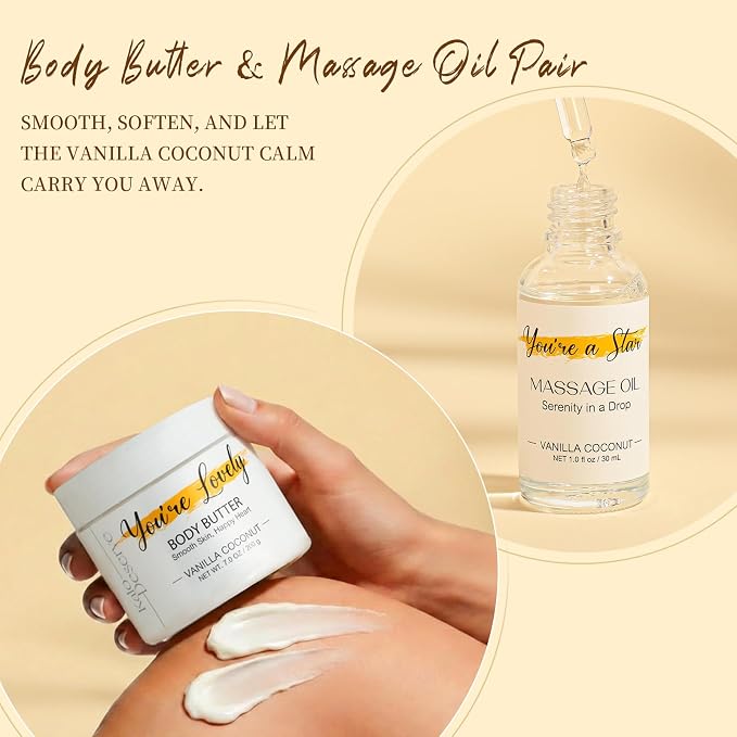 Spa Gifts for Women Vanilla Coconut Self Care Set Birthday Baskets Christmas Relaxing Home Kit Luxurious Bath and Body Gift for Mom Her Sister Teacher Friend Friendship Thinking of You Thank You Box