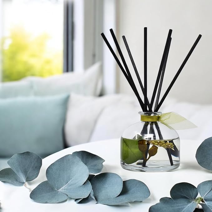Eucalyptus Reed Diffuser Set for Home, Revive Fresh Eucalyptus, Sage, Citrus & Mint Scent Diffuser with Sticks for Bathroom Shelf Decor Accessories, Top Aromatherapy Gift for Women