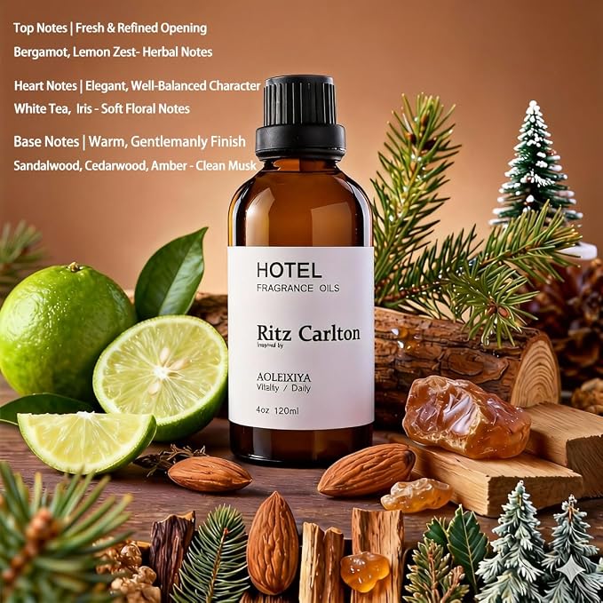 Hotel Scent Essential Oil Hotel Collection Waterless Diffuser Oil - Premium Fragrance Oil for Ultrasonic and Waterless Diffusers and Crafting - 4 Fl Oz