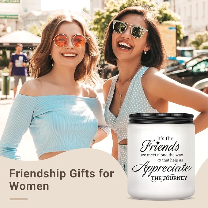Friend Gift for Women - Birthday Gifts for Bestie, Christmas Thanksgiving Decor Gift for Best Friend Woman - Lavender Scented Candle