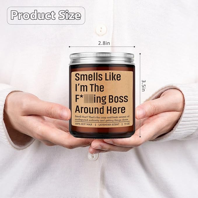 Fairy's Gift Candle, Boss Gifts for Women Men, Entrepreneur Gifts for New Business Owner - Mothers Day, Boss Birthday, Company Presents for New Boss Lady - Funny Small Business Owner Presents Ideas