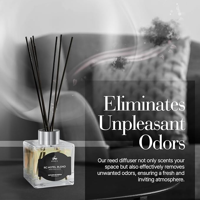 Reed Diffuser Set 100ml - Inspired by Luxury Hotel Diffuser Oil - Bathroom Decor Long Lasting Scent - Home Decor for Shelf, Bedroom, Living Room, and Workspace - Ritze Karlten Inspired Scent by Perfa