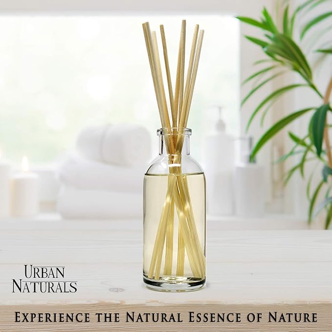 Urban Naturals Gingerbread Cookie Reed Diffuser Set - Warm Vanilla, Nutmeg, Cinnamon & Ginger - Made in the USA