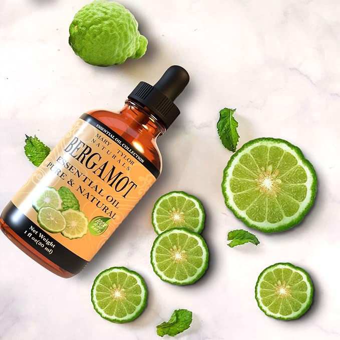 Bergamot Essential Oil (1 oz), Premium Therapeutic Grade, 100% Pure and Natural, Perfect for Aromatherapy, Diffuser, DIY by Mary Tylor Naturals