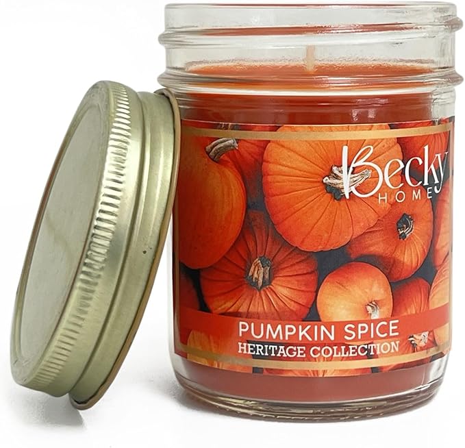 8oz Pumpkin Spice Candle, Fall Candles Set, Candles Pumpkin Spice, Pumpkin Scented Candle, Fall Scented Candles for Home, Jar Candles, Candle Gift for Men and Women