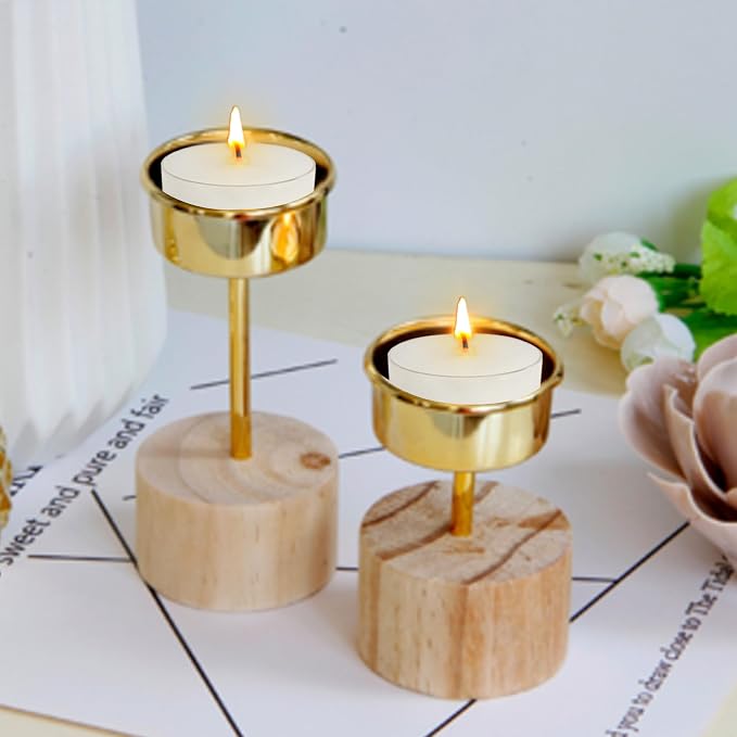 Vanilla Scented Tea Light Candles Handmade White Tealight Candles 4 Hour Clean Burning for Weddings Dinner Date Nights Spa Bath Meditation Relaxation