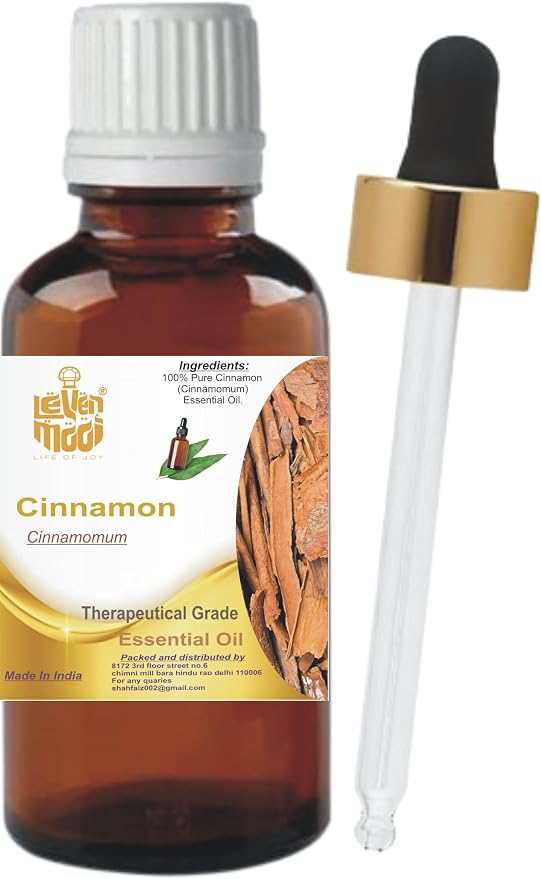 LEVENMOOI Therapeutic Grade Essential Oil – Pure & Natural for Aromatherapy, Humidifiers, Diffusers & DIY Uses (15, Cinnamon)
