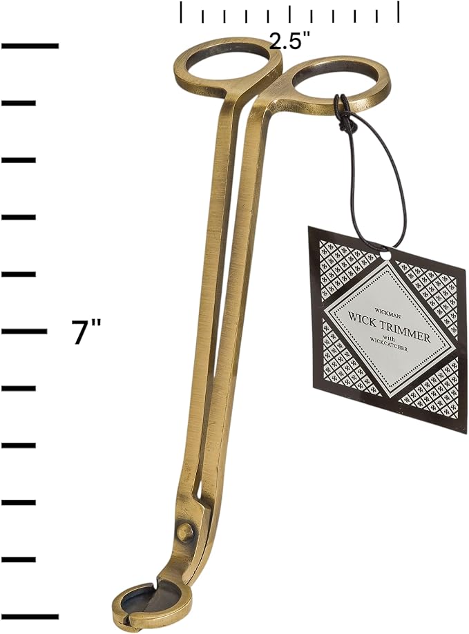 Wickman Antique Brass Finished Wick Trimmer