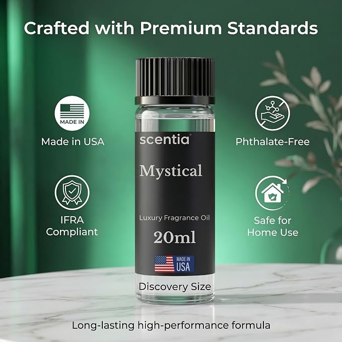 Scentia Mystical Aromatherapy Oil for Diffuser – Hotel Scent Inspired by Wynn Las Vegas – 20 mL – Melon, Raspberry & Jasmine Natural Fragrance Oil for Waterless & Cold Air Diffusers, Made in USA