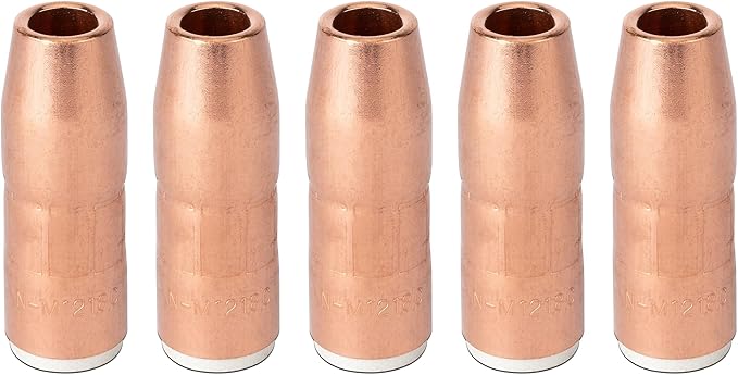 5PK Nozzle N-M1218C 1/2" ID 1/8" Recess AccuLock MDX Fits Miller MDX-250 EZ-Select MIG Welding Guns Part