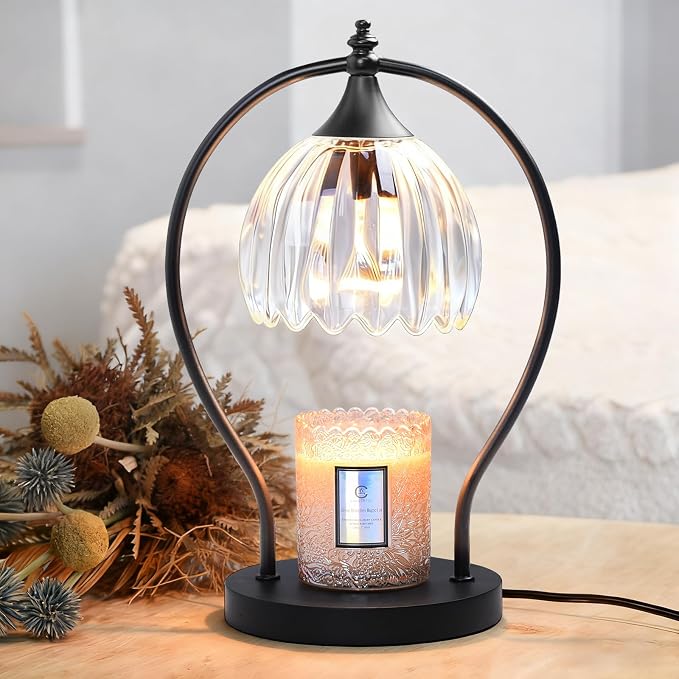 GOODBUY Candle Warmer Lamp with Timer Dimmer - Candle Warmer for Jar Candles - Plug in Wax Melt Warmer Unique Birthday Gifts for Women Mom House Warming Gifts New Home Room Decor