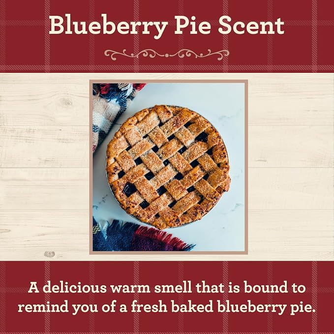 Our Own Candle Company, Blueberry Pie Scented Mason Jar Candle, 100 Hour Burn Time, 13 Ounces