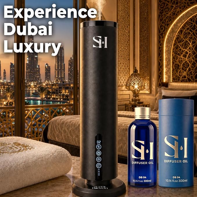 Inspired by 6-Star Hotel Dubai DB04 Hotel Scent Diffuser Oil | 10.14 Fl oz (300 ml) - Waterless Diffuser Oil Refill & Highly Concentrated Fragrance Oil, Diffuser Oil Scents, Hotel Oil Diffuser