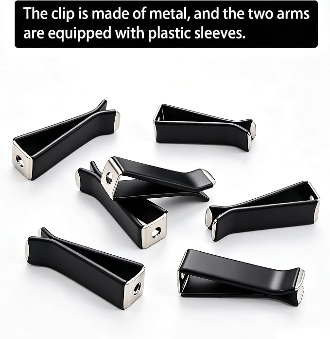Dianrui 40PCS Black Square Head Car Vent Clips, 9mm Auto Air Conditioner Outlet, Air Freshener for Car Office Home