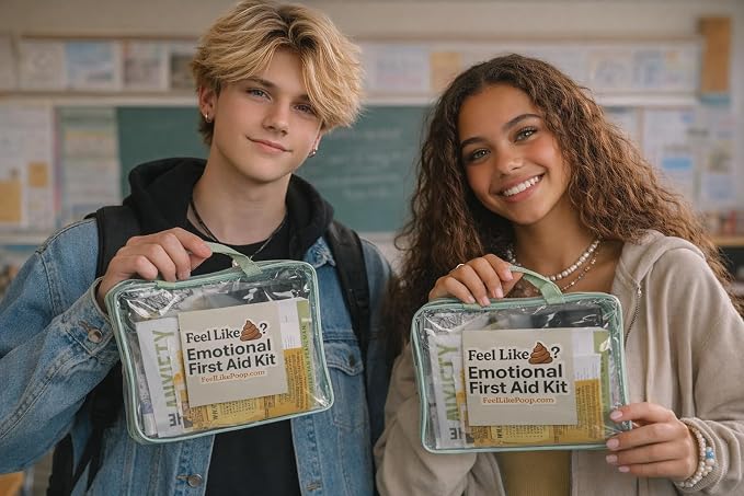 Emotional First Aid Kit for Anxiety, Stress Relief, and Panic Support, Therapist Created Calming Kit for Teens and Adults