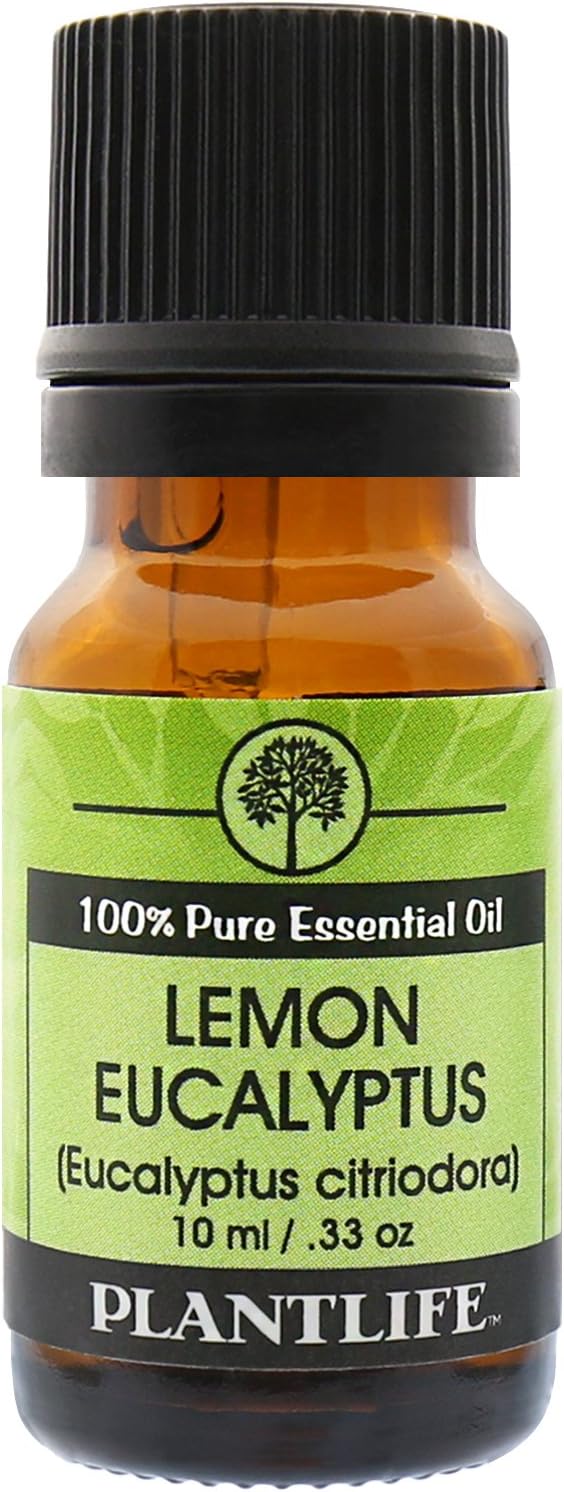Plantlife Lemon Eucalyptus Aromatherapy Essential Oil - Straight from The Plant 100% Pure Therapeutic Grade - No Additives or Fillers - 10 ml
