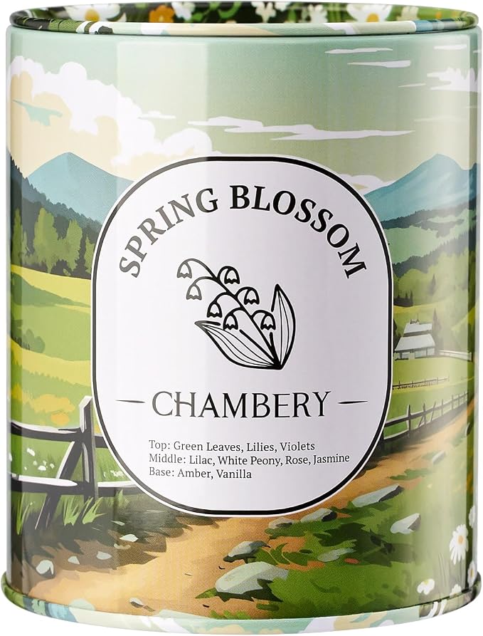 Spring Blossom Candle | New England Countryside View | Light Floral Fragrance Perfect for Spring | Ideal for Mother’s Day Gifting | Soy Wax with Lead-Free Cotton Wick | 55-Hour Burn