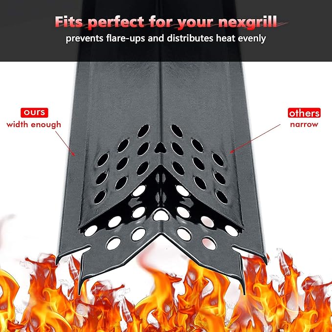 Grill Replacement Parts for Nexgrill 4 Burner 720-0830H 720-0783E, Nexgrill 720-0888 720-0888N Gas Grill, Heat Plate Shields, Burners and Ignitors for Home Depot Nexgrill Replacement Parts 4 Burner