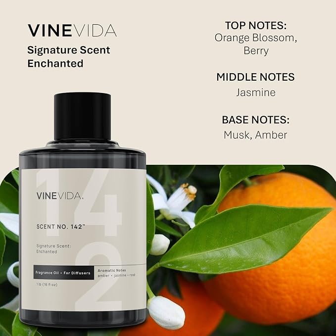 VINEVIDA [16 Oz] Inspired by: Enchanted; Diffuser Oil Refill | Premium Scent Diffuser Oil for Home | Non-Toxic Fragrance