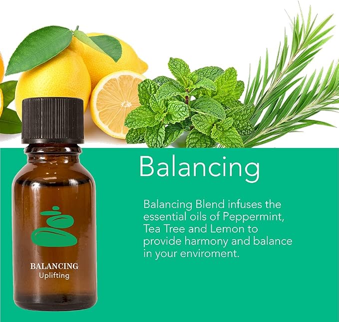 ScentSationals 100% Pure Essential Oils - All Natural Essential Oils Blend for Diffusers - Refreshing Aromatherapy Oils for Home or Office - 15 ml, Balancing