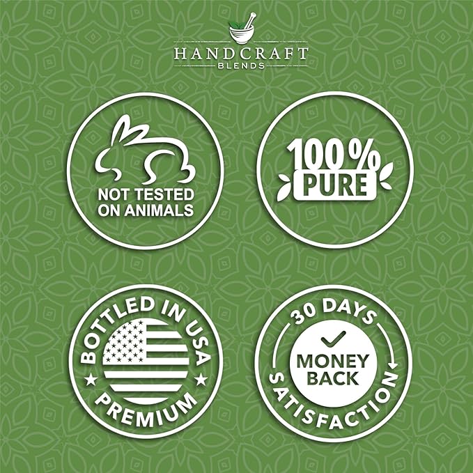 Handcraft Blends Herbal Focus Set: Peppermint and Rosemary Essential Oils – (2 x 4 Fl Oz) – 100% Pure & Natural – for Diffuser, Aromatherapy, and DIY Projects