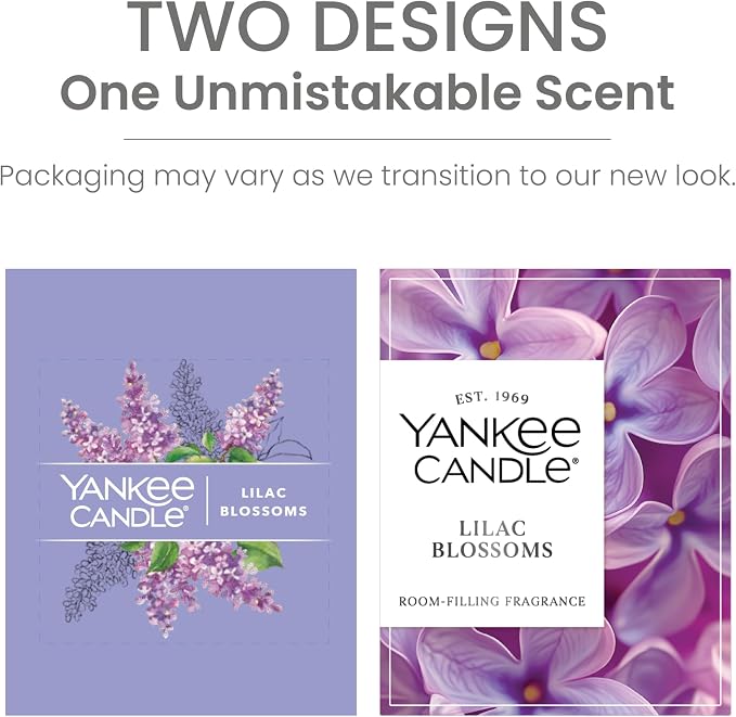 Yankee Candle Lilac Blossoms Scented, Signature 20oz Large Tumbler 2-Wick Candle, Over 60 Hours of Burn Time (Pack of 4)