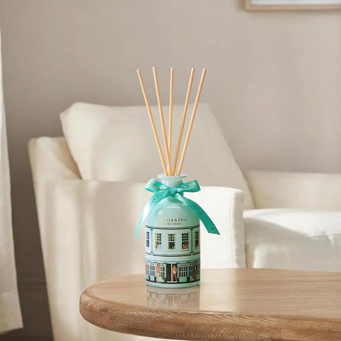 Reed Diffuser for Home - Coconut Beach 6.76 fl oz Diffuser with Sticks, Home Fragrance for Bathroom Shelf Decor, Bedroom & Guest Room