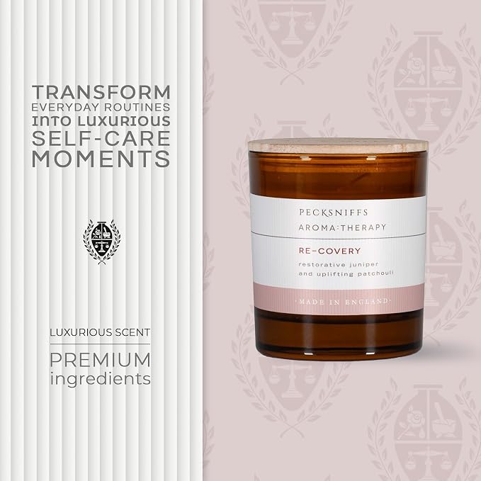Pecksniff's Amber Re-Covery Aroma Therapy Candle | 1 Wick, 184g/6.49oz