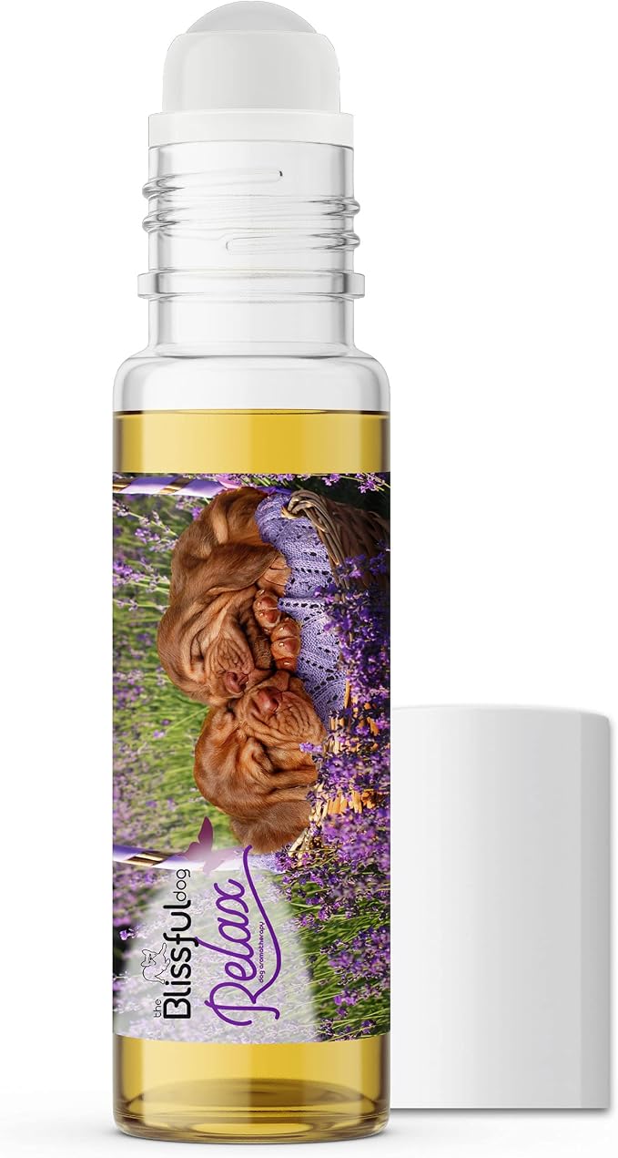 The Blissful Dog Bloodhound Dog Relax Roll-ON Aromatherapy for Dogs - Anxiety Relief for Dogs