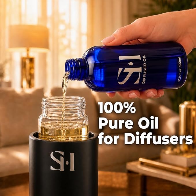 Vanilla VL14 Hotel Scent Diffuser Oil | 10.14 Fl oz (300 ml) - Waterless Diffuser Oil Refill & Highly Concentrated Fragrance Oil, Diffuser Oil Scents Luxury, Hotel Oil Diffuser
