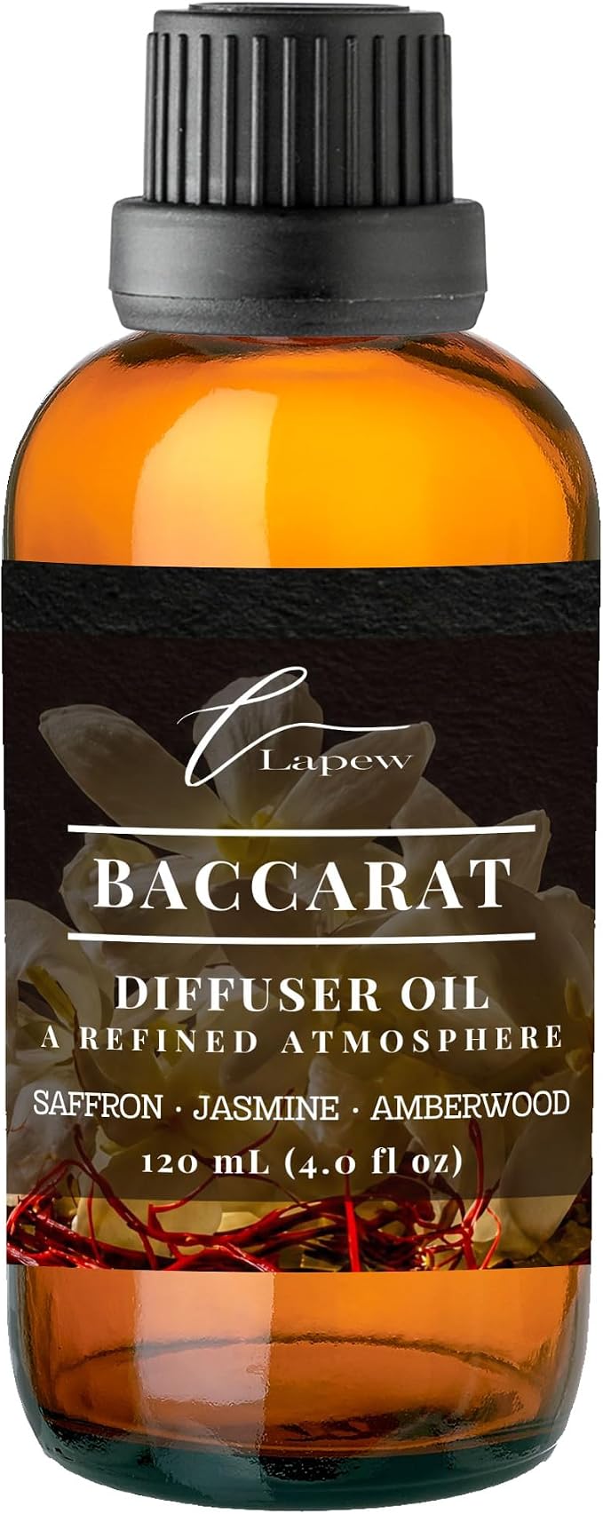 Lapew Baccarat Waterless Diffuser Oil | Fragrance Oil for Nebulizer & Cold Air Diffusers | Scented Home Oil | 4.0 fl oz