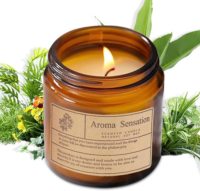 Organic Soy Candles - Fall Scented, Misty Forest 7oz