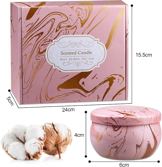 Scented Candles Gifts for Women, 2.5oz Aromatherapy Candles for Home Scented, Long Lasting Soy Wax Candle Sets for Women Gift,Small Candles for Gifts Bath Yoga Spa Birthday Gift