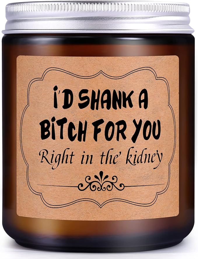 Cinque Lavender Scented Candle Gifts for Women Funny Friendship Gift for Best Friend BFF Bestie Sister Coworker Unique Birthday Christmas Thanksgiving Present for MOM Female Girl Her