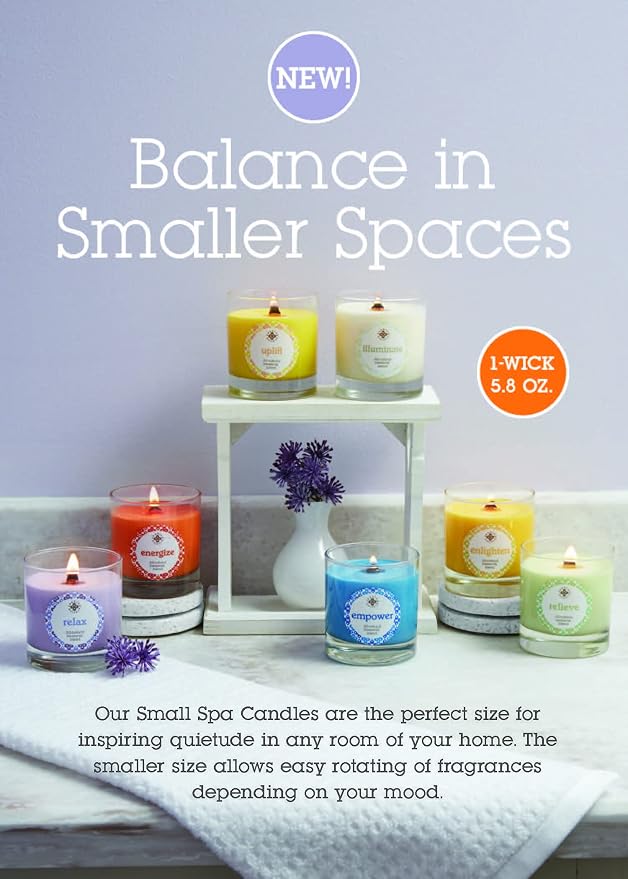 Root Candles Scented Spa Candles Seeking Balance® Handcrafted Wood Wick Aromatherapy Candle, 5.8-Ounce, Illuminate: Juniper Rosewood