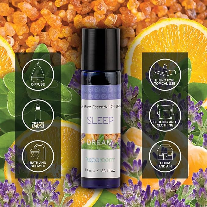 SpaRoom Aromatherapy 100% Pure Essential Oils for Diffusers and Air Freshners, Dream Sleep Blend, 10 mL