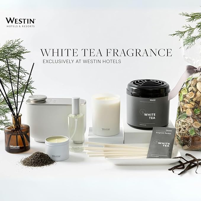 Westin White Tea Home Diffuser Refill Cartridge - Authentic Westin Hotel Fragrance - Signature White Tea Scent