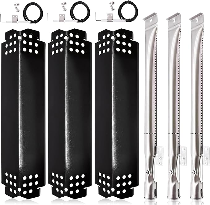 Grill Replacement Parts for Nexgrill 720-0925S, 720-0894F, 2-Burner 720-0864M, 720-0864, 720-0864R, Grill Heat Plates, Burner Tubes and Igniters for Kenmore, BBQ PRO, Backyard, Expert Grill Parts.