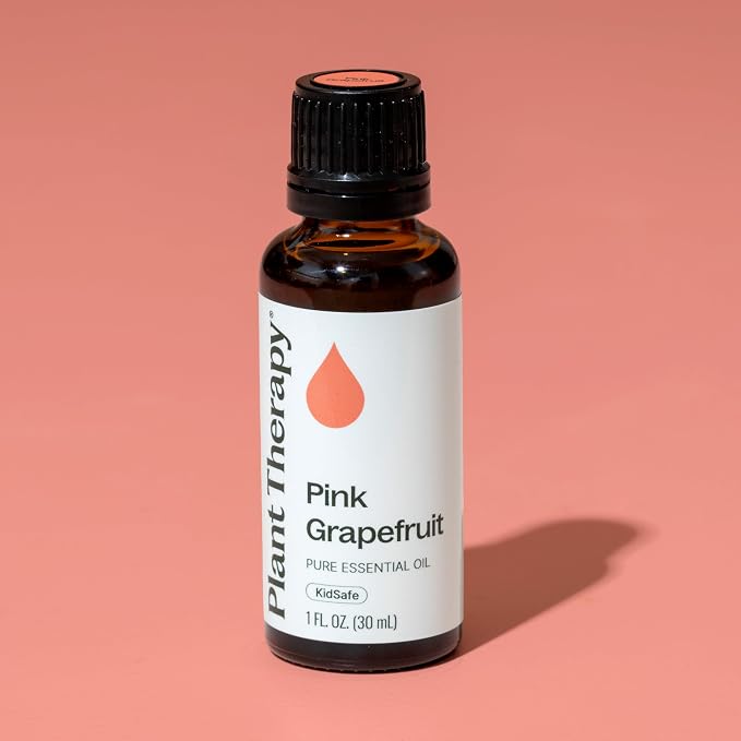 Plant Therapy Pink Grapefruit Essential Oil Pink 30 mL (1 oz), 100% Pure, Undiluted for Aromatherapy, Skin, Hair & Home
